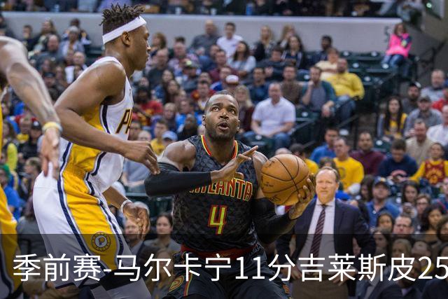 季前赛-马尔卡宁11分吉莱斯皮25分 爵士胜马刺