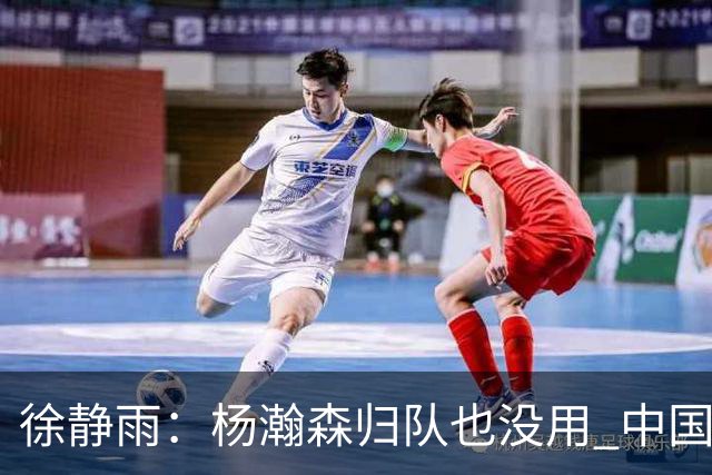 徐静雨：杨瀚森归队也没用 中国男篮跟日本已完全不是一个等级
